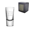 Engraved Shooter Shot Glass, 10oz/25ml, Any Message