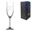 Engraved Imperial Plus Champagne Flute, 5.25oz/155ml Glass, Any Message