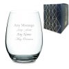 Engraved 21oz Pure Stemless Gin Tumbler with Gift Box