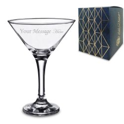 Engraved Petite Martini Glass