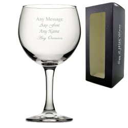 Engraved Moda Gin Balloon