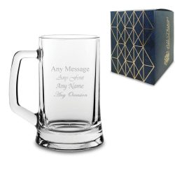 Engraved 14oz Tankard Beer Mug