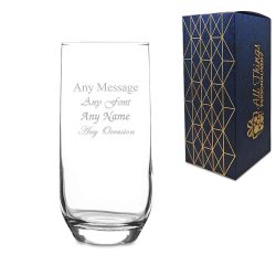 Engraved Sude Hiball Gin Cocktail Glass