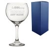Engraved Novelty Gin Balloon Glass with BeGINning Definition With Gift Box