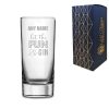Engraved Novelty Gin Hiball Glass with let the fun BeGIN With Gift Box