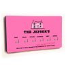 Personalised Novelty Fuscia 6 hook key holder - House