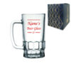 Personalised Glass Tankard, with Name's beer glass design