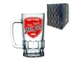 Personalised Glass Tankard, with Best Dad shield design