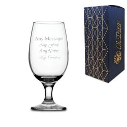 Engraved 12.5oz Maldive Cider Beer Glass with Gift Box
