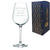 Engraved 15oz Invitation Wine Glass with Gift Box