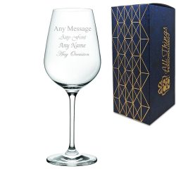 Engraved 15oz Invitation Wine Glass with Gift Box