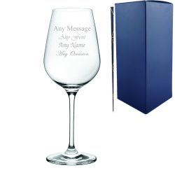 Engraved 15oz Invitation Wine Glass with Gift Box