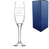 Engraved 8oz Argon Champagne Flute with Gift Box