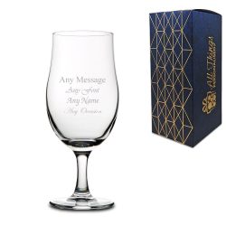 Engraved 13oz Stemmed Cider Beer Glass