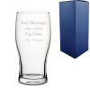 Engraved Tulip Pint Glass