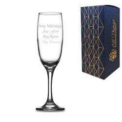 Engraved Imperial Champagne 7.5oz Flute