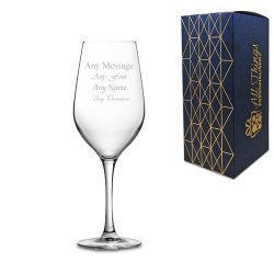 Engraved Mineral Wine Glass 9oz