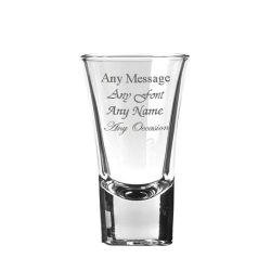 Engraved Boston Shot Glass 2oz