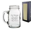 Engraved Tennessee Handled Jar 22oz Mason Cocktail Glass