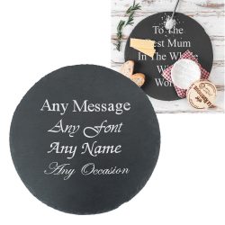Personalised Engraved Natural Slate Food & Drinks Serving Platter