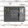 Personalised Engraved Rectangular Natural Slate Placemat and Platter