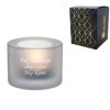 Engraved Chunky White Tealight Holder