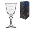 Engraved 220ml Jasmine Red Wine Glass With Gift Box