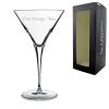 Engraved 300ml Allegro Martini Glass With Gift Box