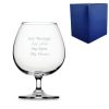 Engraved 690ml Crystalite Brandy Balloon With Gift Box