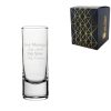 Engraved 60ml Tall Heavy Base Shot Glass