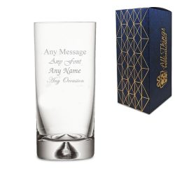 Engraved 300ml Dimple Base High Ball With Gift Box