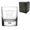 Engraved 330ml Bubble Base Whisky Tumbler With Gift Box