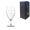Engraved Imperial Stemmed Beer Glass 16.25oz With Gift Box