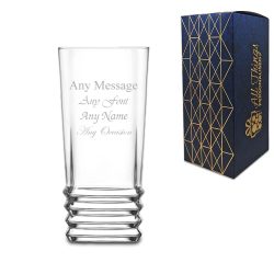 Engraved 335ml Elegan Hiball Glass With Gift Box