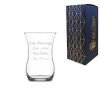 Engraved 115ml Klasik Tea Glass With Gift Box
