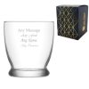 Engraved 295ml Roma Whisky Glass With Gift Box