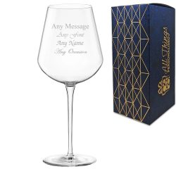 Engraved Extra Large 640ml Inalto Uno Wine Glass With Gift Box