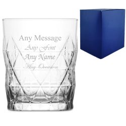 Engraved 345ml Keops Whisky Glass With Gift Box