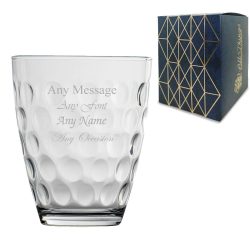 Engraved 390ml Dimpled Dots Tumbler With Gift Box