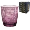 Engraved 390ml Purple Diamond Whisky Glass With Gift Box