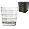 Engraved 240ml Cube Whiskey Glass With Gift Box