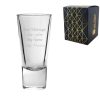 Engraved 70ml Ypsilon Liqueur Espresso Glass With Gift Box