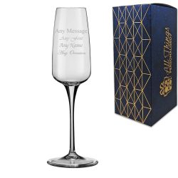 Engraved 230ml Aurum Champagne Flute With Gift Box