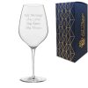Engraved 550ml Inalto Tre Sensi Large Wine Glass With Gift Box