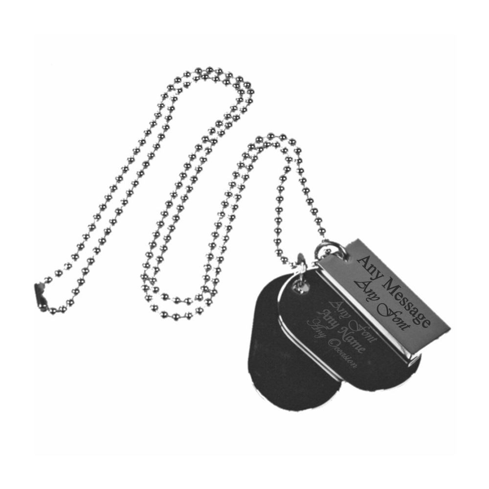 Stainless steel dog tags engraved new arrivals