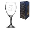 Engraved Funny "Name, How you doin'?" Novelty Wine Glass With Gift Box