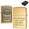 Engraved Brass Jack Daniels Zippo, Official Zippo lighter