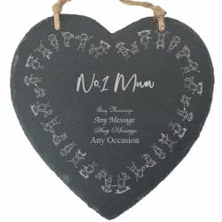 Personalised engraved Mothers Day,  No1 Mum Memo Board - Children Border