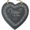 Personalised engraved Mothers Day, Best Mum, Memo Board - Heart-filled Border