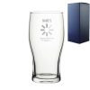 Engraved Pint Glass With Name Restoration in Progress , Gift Boxed, Personalise with any name for any gamer